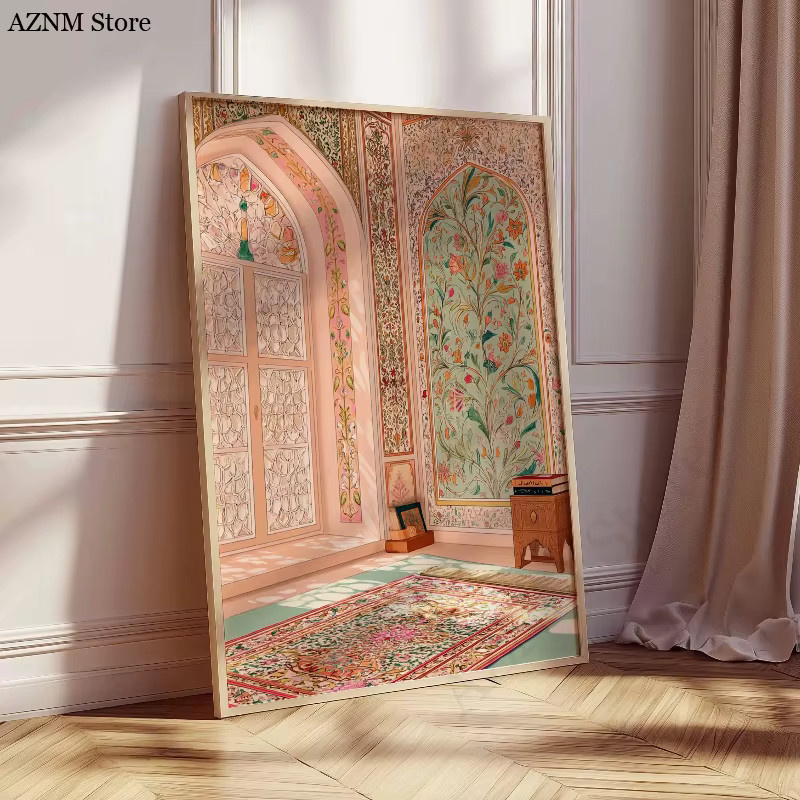Potdemiel Islamischer Kunstdruck mit islamischer Architektur und Moscheen als Wandkunst in Mehrfarbig - Bild 2