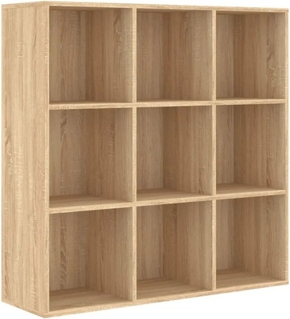 vidaXL Bücherregal Sonoma Eiche in Braun aus Holzwerkstoff, B/T/H: 98 x 30 x 98 cm - Bild 1