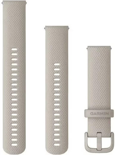 Garmin Uhrenarmband, Silikon, 20 mm, Weiß, Unisex - Bild 1