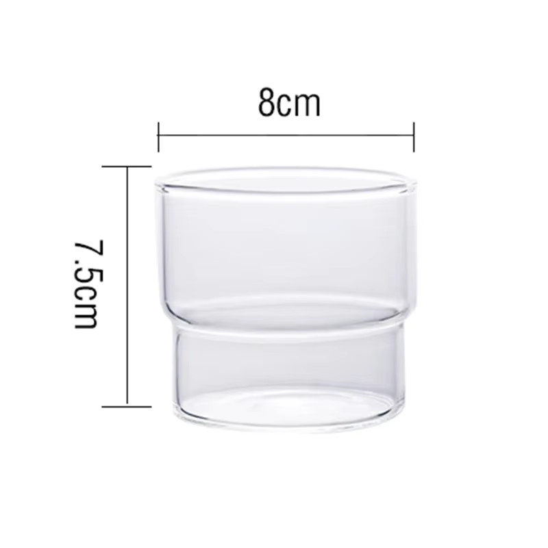 Kreative Glas-Trinktasse für Kaffee, Smoothie oder Whisky, transparent - Bild 5