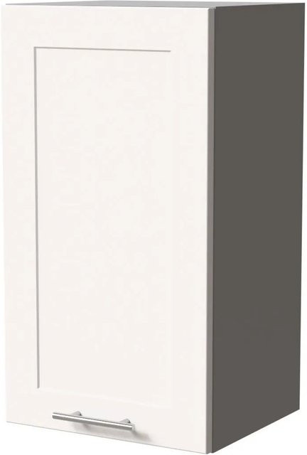 Feldmann-Wohnen Hängeschrank Oslo Küchenschrank Grau Weiß Matt B: 40 cm, T: 32,5 cm, H: 72 cm - Bild 1