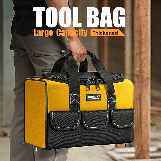 WINHUNT Werkzeugtasche 17 Zoll mit 6 Außentaschen für Handwerker und Elektriker - Bild 1