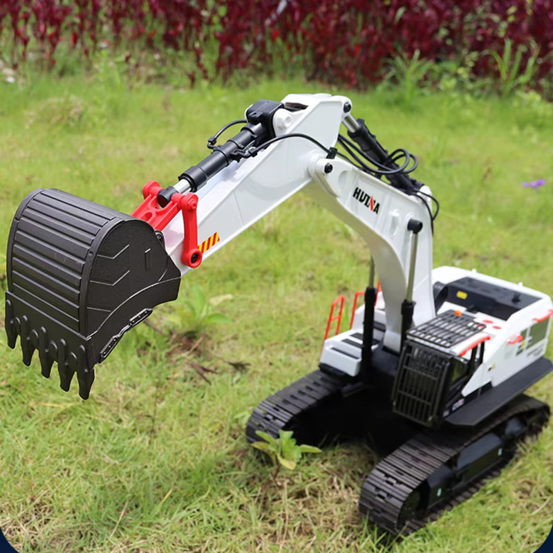 HUINA RC Bagger, Metall, 1:14, mit Licht und Sound, Spielzeug Auto - Bild 5