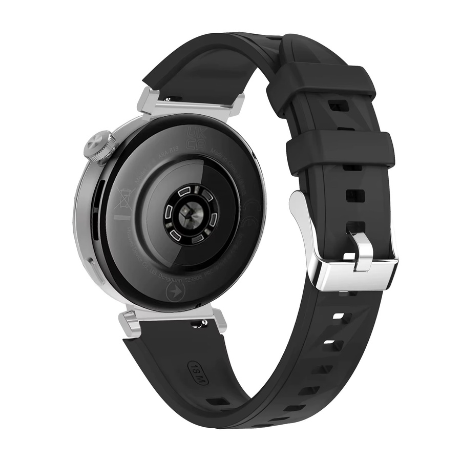 Uhrenarmband Silikon, Schwarz, Unisex - Bild 1