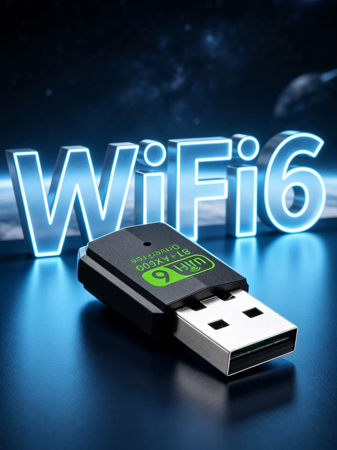 Fenvi 2-in-1 WiFi 6 AX600 und Bluetooth 5.4 Adapter Dual-Band 2,4G/5GHz Netzwerk-Dongle für PC und Laptop in Schwarz - Bild 4