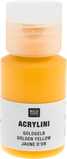 Rico Design Acrylini Acrylfarbe Goldgelb - Bild 1