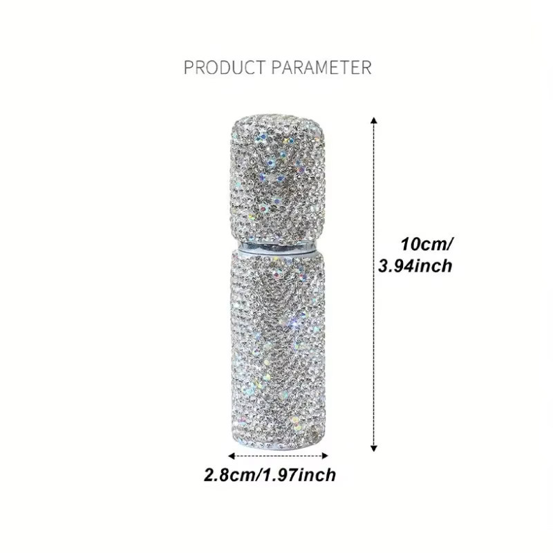 BOLUOYIN Parfüm Spray Flasche, 10 ml, Kristall Glitter, Reisebehälter - Bild 3
