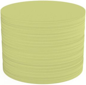 Magnetoplan Kommunikationskarte rund, gelb, Durchmesser: 100 mm, 500 Stück - Bild 1