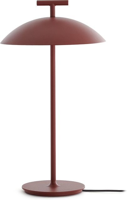 Kartell Mini Geen A Tischleuchte in Rot mit Akku und Metallgehäuse - Bild 1