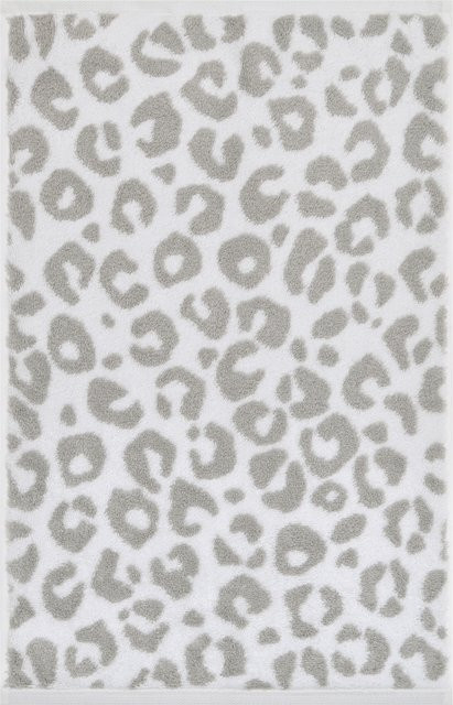 Cawö Gästetuch TWO-TONE LEO in Platin, Silber und Multicolour aus Baumwolle - Bild 1