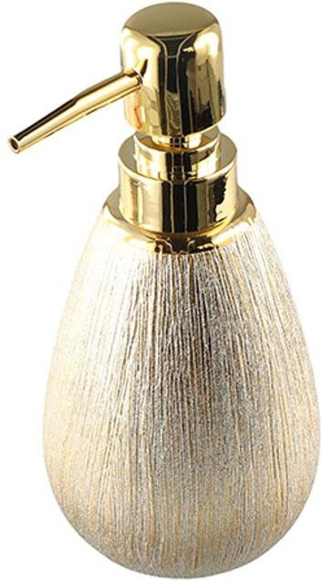Wucifang Jewelry Keramik-Pumpspender in Gold, 400ml leerer Kosmetikbehälter für Duschgel oder Handdesinfektionsmittel - Bild 1