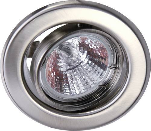 Heitronic DL6801 LED Einbauleuchte GU5.3 35W in Edelstahl Silber gebürstet