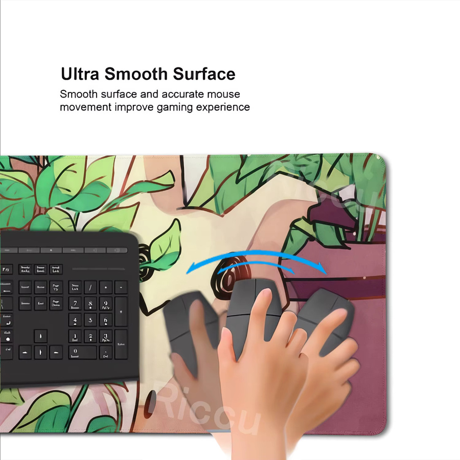 Potdemiel Gaming-Mauspad XXL mit Pokemon Mimikyu Motiv, Multicolour Tastaturunterlage für Gamer und E-Sports - Bild 2