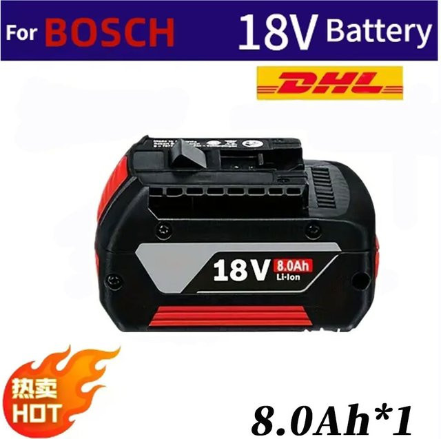 Bosch 18V 8,0Ah Lithium-Ionen Akku in Schwarz für BAT609 BAT609G BAT618 BAT618G BAT614 - Bild 1