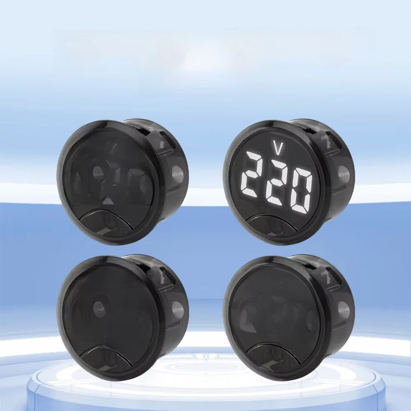 Voktta Rundes 2-Draht-Voltmeter mit LED-Digitalanzeige als AC-Digital-Spannungsprüfer für AC 50–265 V in Rot und Schwarz - Bild 6