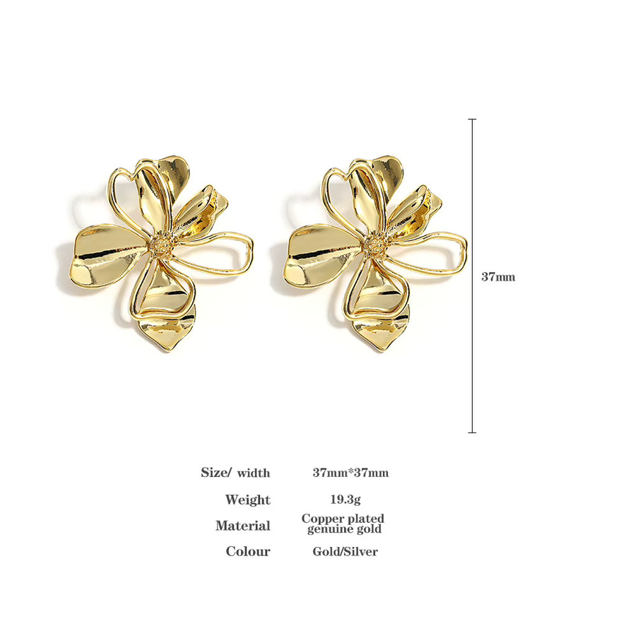 Greatera Ohrringe, Kupfer, Gold, Damen - Bild 3