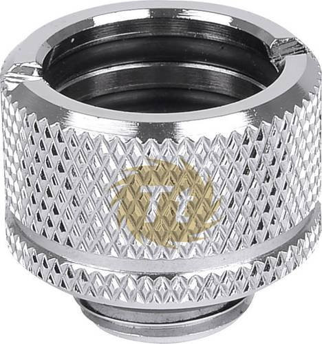 Thermaltake Pacific G1/4 PETG Tube 5/8 Zoll 16mm OD Adapter Chrome Wasserkühlung-Fitting in Silber - Bild 1
