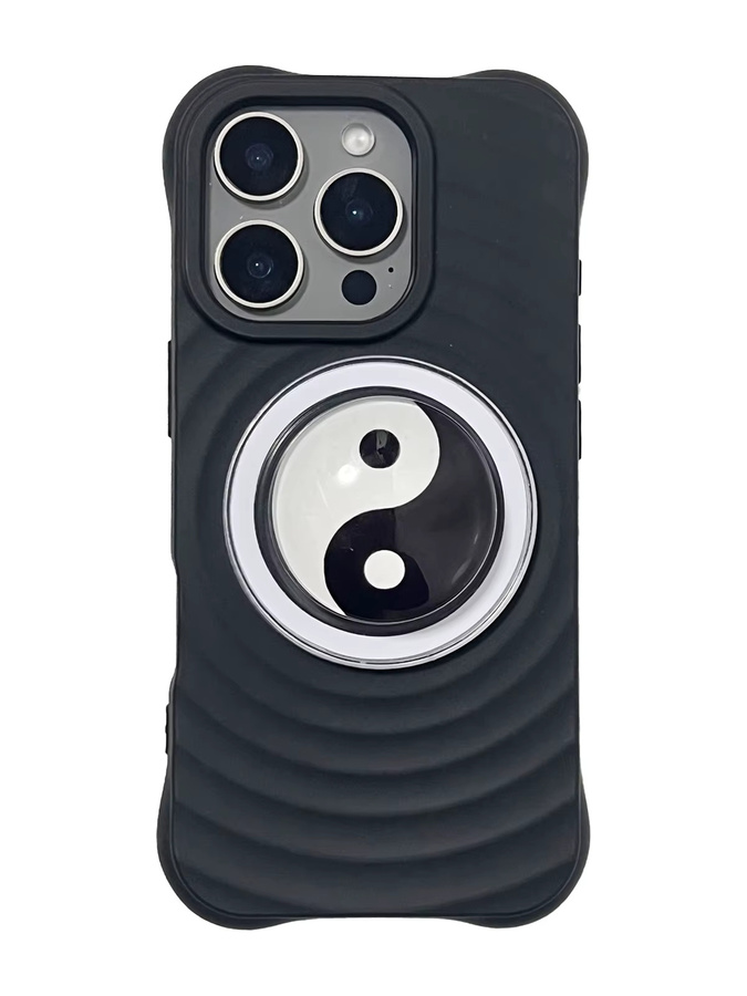 Magnetische Handyhülle mit 3D-Kristallkugel Tai-Chi Griptok Ständer für iPhone 17 Pro Max und iPhone 16 Pro Max - Bild 5