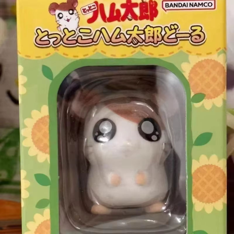 Bandai Hamtaro Anime-Figuren Set, 6-teiliges Kawaii Hamster-Figuren-Set aus Kunststoff, mehrfarbig, Schreibtisch-Dekoration und Sammlerstücke für Kinder - Bild 2