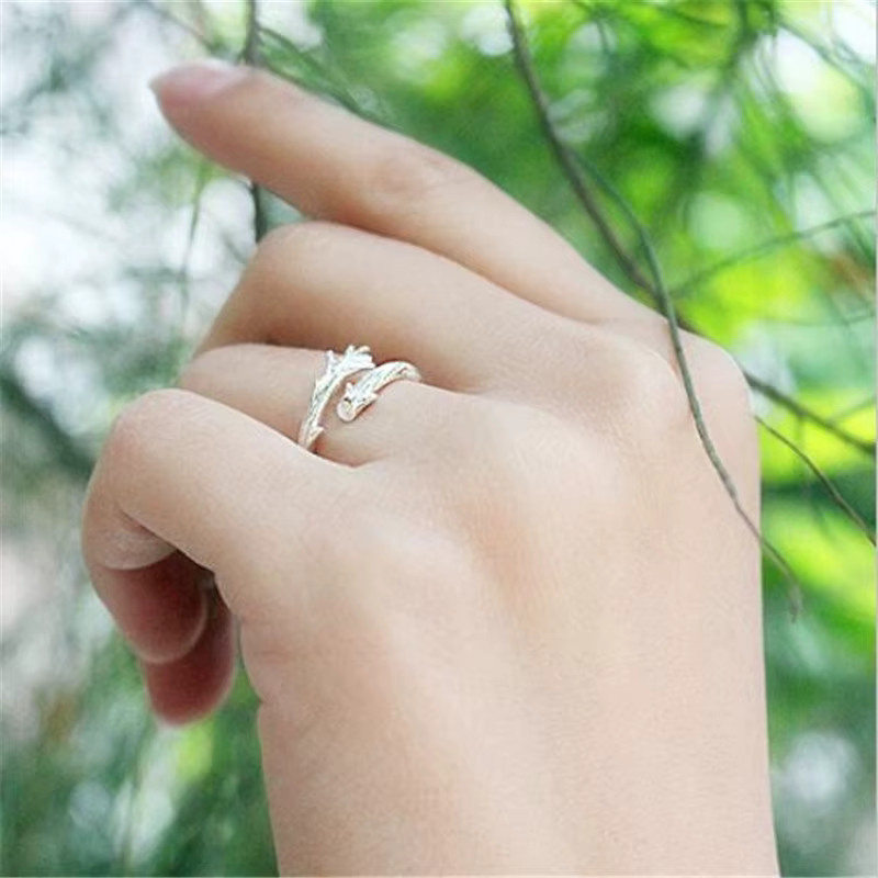 GaGa-Duck Ring, 925 Silber, Zweig, Damen - Bild 2
