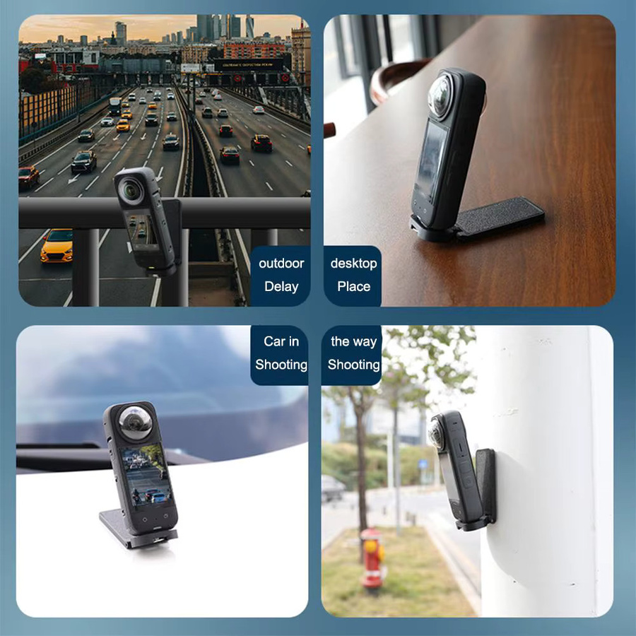 Insta360 Multifunktions-Magnetständer in Schwarz mit 1/4 Zoll Schraubmontage und verstellbarer Desktop-Basis für X5, X4 und X3 - Bild 2
