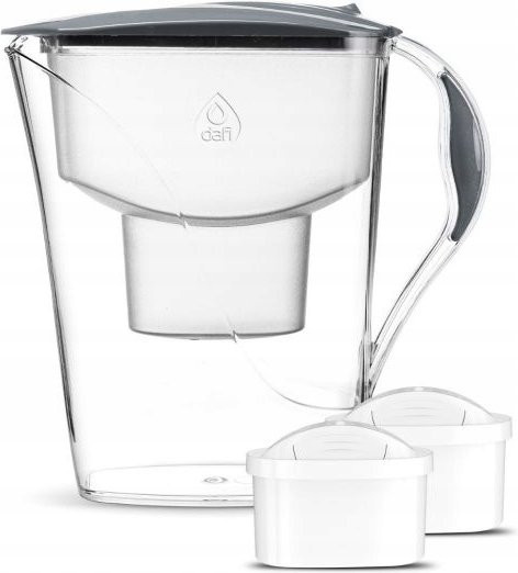 Dafi Luna Unimax Filterkanne mit 2 Kartuschen, Weiß/Transparent, 3,3 l - Bild 1