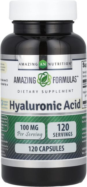 Amazing Nutrition Hyaluronsäure, 120 Kapseln, 100 mg, Unisex - Bild 1