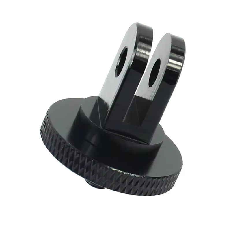 Wrumava Mini-Stativ-Adapterhalterung aus Aluminiumlegierung für GoPro und Sjcam M10 in Schwarz - Bild 2