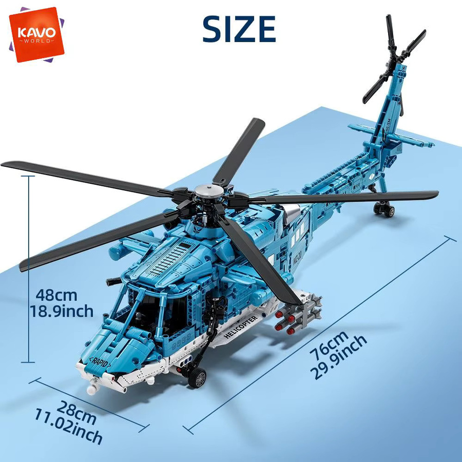 KAVOWORLD Nutzflugzeug-Hubschrauber-Bausatz, Bausatz - Bild 2