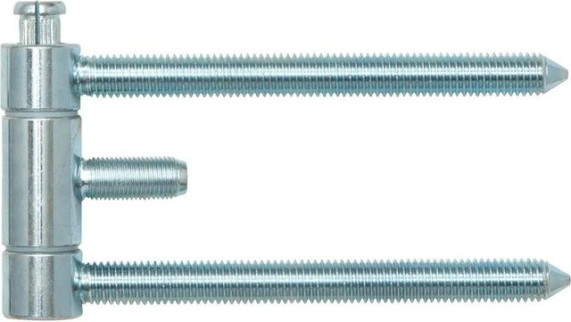 SFS Stahlzargenband Türband 3-teilig Brandschutztauglich aus verzinktem Stahl in Silber, Maße: 18 x 61 mm - Bild 1