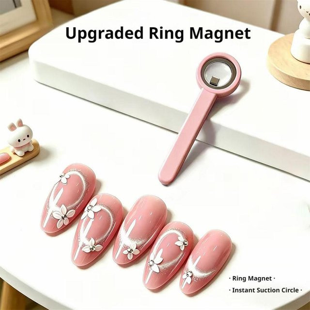 jaysuing Nagelmagnetring für Katzenaugen-Gel-Lack, pink - Bild 1