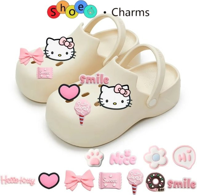 Sanrio Schuh-Charm-Set, PVC, Tiermotiv - Bild 1