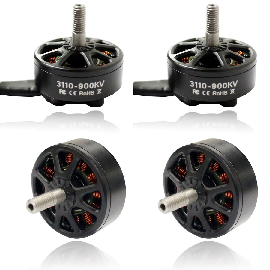 Dogmang Bürstenloser Motor, 4-teiliges Set, 3110 900kv, Schwarz, Metall - Bild 2