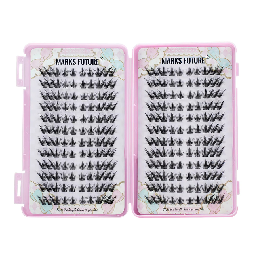 Marks Future Falsche Wimpern, 240 Stück, C-Locken, Schwarz, Unisex - Bild 5