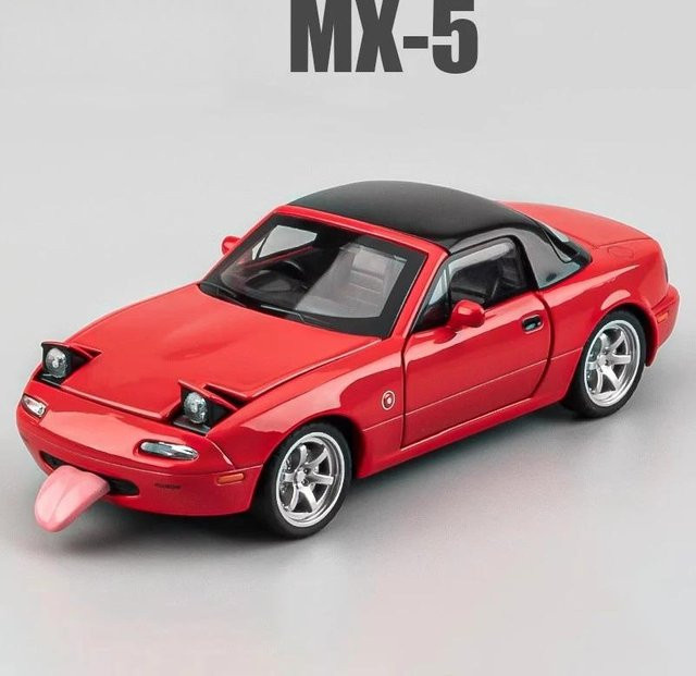 Linyi toy car Mx-5 Rx-7 Rennwagenmodell, 1:32, Metall, mit Licht und Sound, ab 14 Jahre - Bild 1