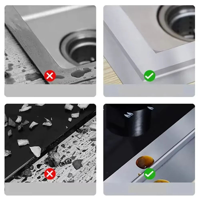 Selbstklebendes Aluminiumfolien-Klebeband für Kochfelder und Arbeitsplatten, silber, feuchtigkeitsbeständig und fettdicht - Bild 4