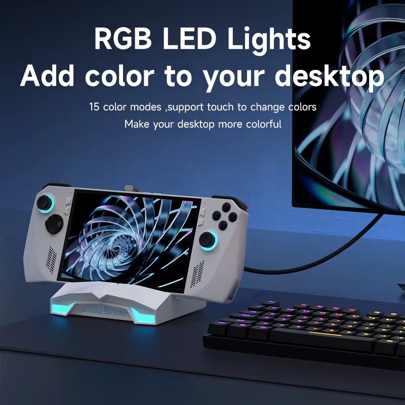 Hagibis 6-in-1 Universelle Dockingstation für ROG Ally, Steam Deck und Nintendo Switch OLED, USB-C Hub mit 4K HDMI, 2.5G RJ45 Ethernet und 100W Ladung, Weiß - Bild 5