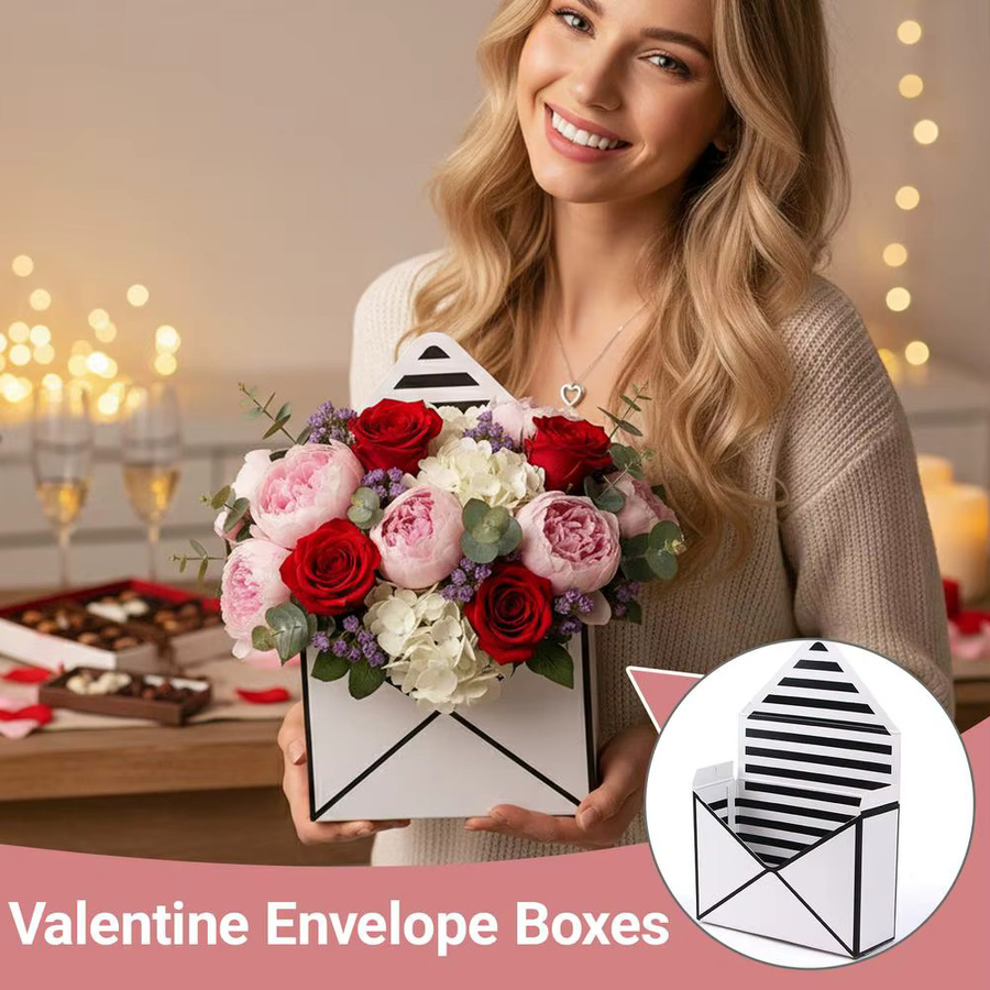 Koreanischer Blumen-Geschenkumschlag aus Papier, faltbare und kreative Geschenkbox für Hochzeit und Geburtstag - Bild 6