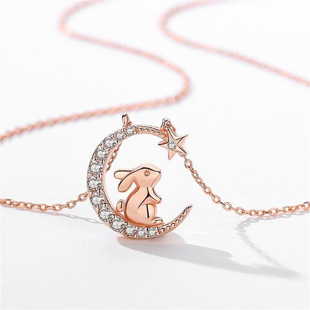 Wucifang Jewelry Halskette, Kristallanhänger, Messing, Weiß, Damen - Bild 1