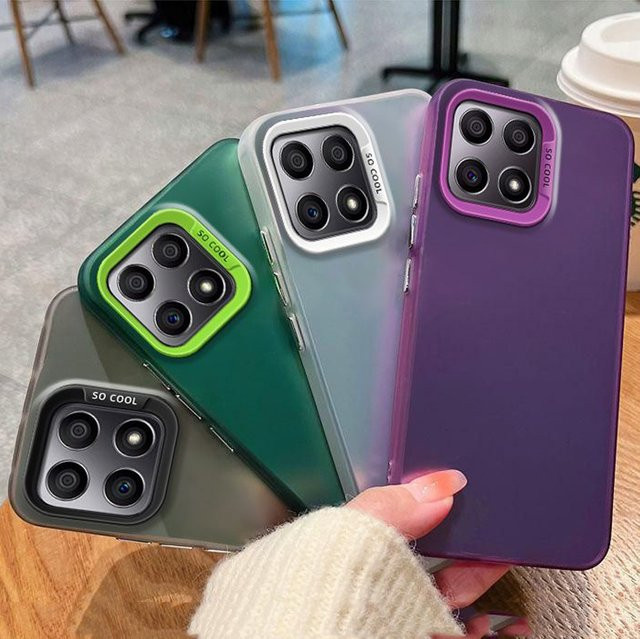 Honor Smart Case Metallic Aurora Skin Matte Schutzhülle für Honor X7C, X5B Plus, X6B, X8, X8A, X8B in Multicolour und Schwarz - Bild 1