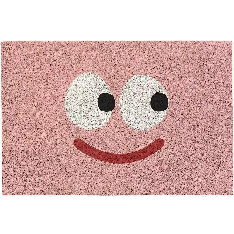 VIKAMA PVC Seidenring-Fußmatte in Pink mit Cartoon-Design, verschleiß- und schmutzresistenter Teppich für Eingangsbereich und Vorraum, B/T: 60 x 40 cm - Bild 1