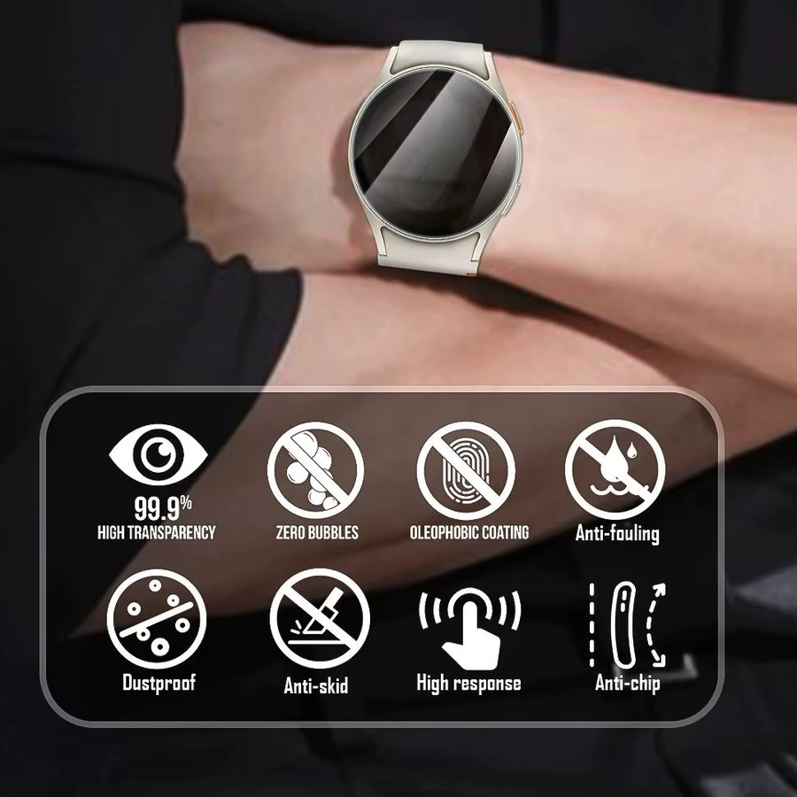 Samsung Displayschutzfolie, Silikon, transparent, Galaxy Watch 7 40 mm 44 mm - Bild 3