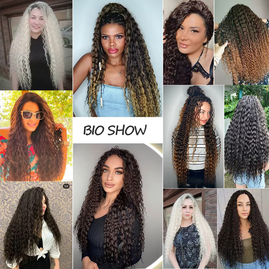 Booming Hair Synthetische Lockige Haarverlängerung, 320g, Damen - Bild 6