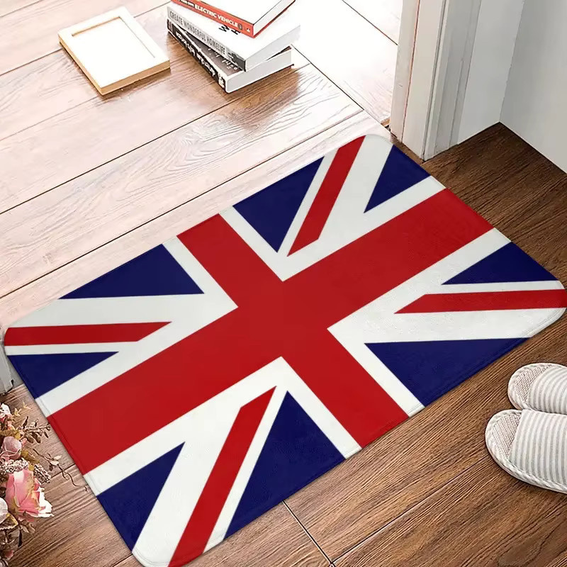 VIKAMA Union Jack Fußmatte, rutschfester und saugfähiger Teppich in Rot, Blau und Weiß, B/T: 60,0 x 40,0 cm - Bild 2