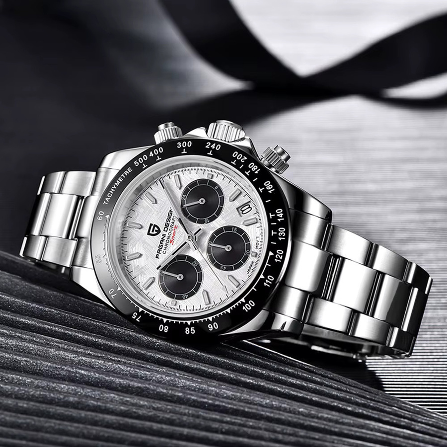 PAGANI DESIGN Chronograph, Quarz, Edelstahl, 40 mm, Herren, Saphirglas - Bild 4