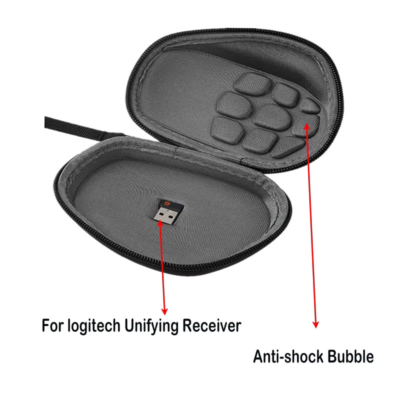 Schutzhülle für Logitech MX Master 3S Advanced Wireless Mouse, Hard Case Aufbewahrungstasche in Schwarz - Bild 4
