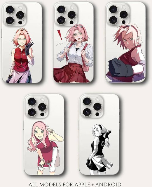 Transparente Handyhülle S-Sakuras H-Harunos für Apple iPhone 17 16 15 14 13 12 11 Pro Max Plus - Bild 1