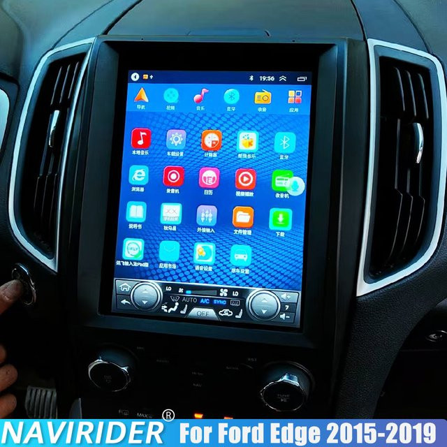 Navireder Android 15 Multimedia Video Player für Ford Edge 2015-2019 mit 10,4 Zoll Display, 4G, GPS und CarPlay, Schwarz - Bild 1