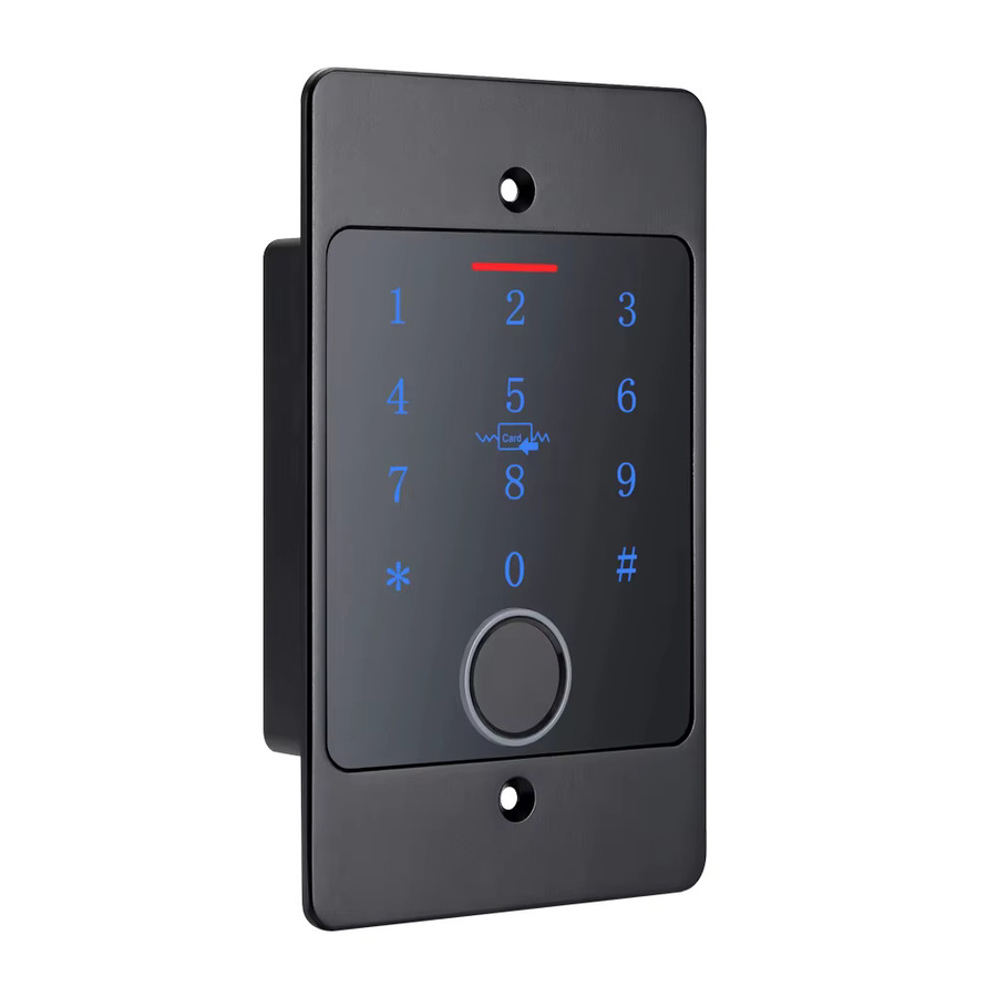 LUCKING DOOR Metall Fingerabdruck-Zutrittskontrolle mit Tuya App WIFI und Tastatur in Schwarz für die eingebettete Installation - Bild 7