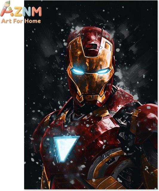 KAYOU Iron Man Kunstdruck Marvel Avengers Wanddekoration in Multicolour - Bild 1